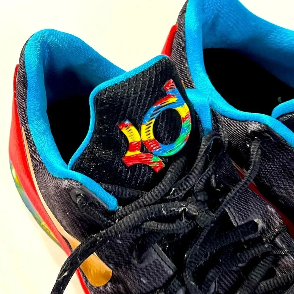 Nike KD8 GS Money Ball Multi color Basketballs Tennis shoes size 6.5Y red/blue - Picture 10 of 17